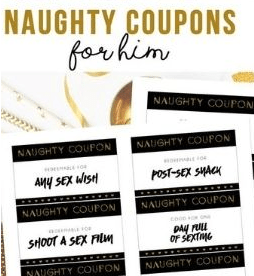 Sex Coupons for a Male Partner